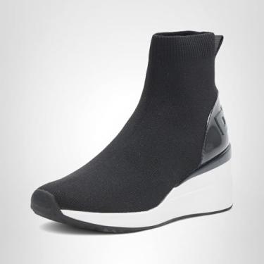 Imagem de DKNY Tênis feminino Permila Hightop Wedge, Preto, 39