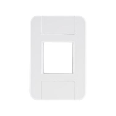 Imagem de Placa 2 Postos Juntos 4x2 Tramontina Tablet Branca