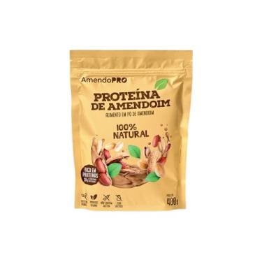 Imagem de AmendoPro – Pó de Proteína de Amendoim – Natural 400 g – Nutrição Vegetal com Alto Teor de Proteína – Rico em Fibras e Minerais Essenciais