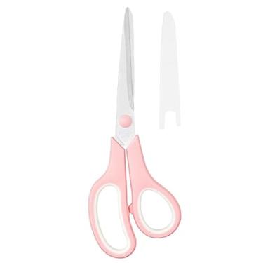 Imagem de Tesoura multiuso de 20 cm ultra afiada com lâmina grossa de 2,5 mm de aderência confortável para acessórios de mesa de escritório, tecido de costura, artesanato doméstico, material escolar, destro