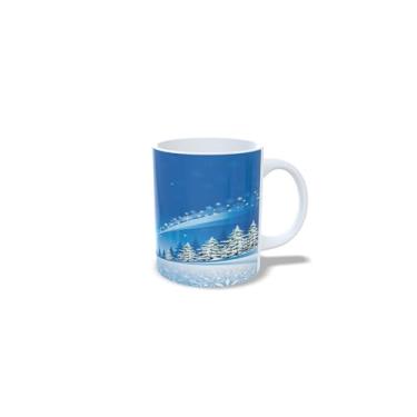 Imagem de Caneca de Cerâmica Natalina, Branca com Decoração Dourada, 325ml, Design de Estrelas e Bolas, Lavável em Lava-Louças, Material Durável, Ideal para Bebidas Quentes, Alça Ergonômica (13)