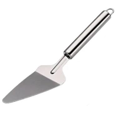 Imagem de Espátula para Bolo Confeiteiro, Aço Inox, Cabo Ergonômico, Ideal para Confeitaria, Padaria e Decoração de Bolos, Alisador e Espalhador de Cremes e Chantilly