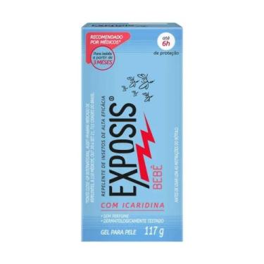 Imagem de Repelente Exposis Gel Bebê Sem Perfume com Icaridina 117g, 117g