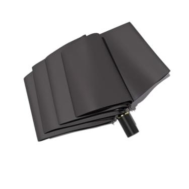 Imagem de barenx Guarda-chuva elegante, guarda-chuva dobrável automático premium, guarda-chuva com proteção UV, guarda-chuva compacto - 8/10/24/60 costelas, 8 nervuras, alça dourada, preta