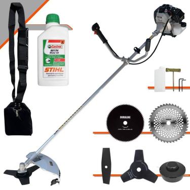 Imagem de Roçadeira Lateral Toyama Tbc43h 1,7hp 5 Em 1 + Óleo Stihl 2t