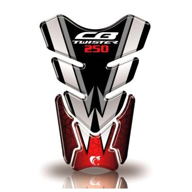 Imagem de Protetor De Tanque Adesivo Moto Honda Cb Twister 250 Vermelho