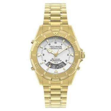 Imagem de Relógio Technos Skydiver WT2050AFN/1B Dourado Masculino-Masculino