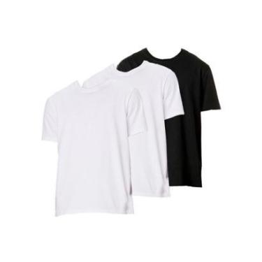 Imagem de Kit com 3 Camisetas Masculina Hering 227 Branco-Masculino