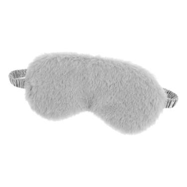 Imagem de Máscara de Dormir Premium em Cetim Tapa Olho Blackout Macio e Confortável Para Sono Profundo Protetor Ocular Noturno com Elástico Ajustável (Preta Com Pelúcia)