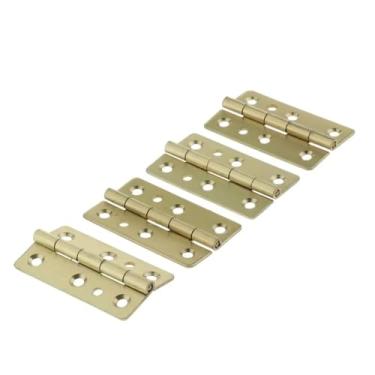 Imagem de 4 peças de dobradiças de metal flexíveis para piano verticais douradas