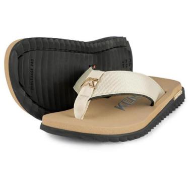 Imagem de Sandália Kenner Kivah Masculina - Bege e Preto, 39