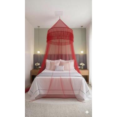 Imagem de Mosquiteiro Indiano de Teto Casal Gigante Box/Queen/King sem Abertura 