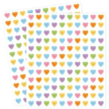 Imagem de JarThenaAMCS 2400 peças mini adesivo de papel para dia dos namorados conversa coração adesivo autoadesivo para envelope scrapbook presente suprimentos DIY, 1,3 cm