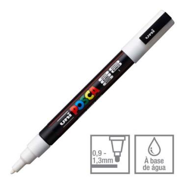 Imagem de Marcador Posca Uni-ball Pc-3m Branco 1 45.7388 - Uni Ball