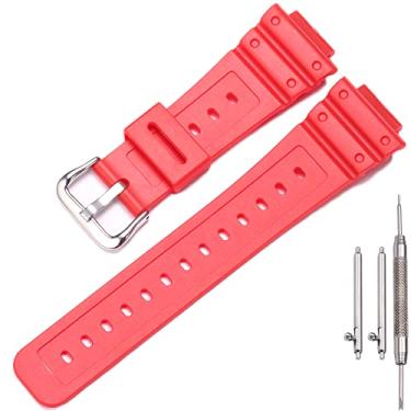Imagem de MCXGL Pulseira de resina compatível com Caiso g Shock GA2100/GA-2110 masculina, de borracha, à prova d'água, acessórios de relógio