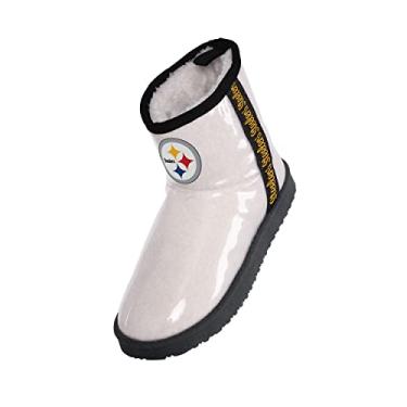 Imagem de FOCO NFL Team Bota de chuva feminina forrada com lã de ovelha