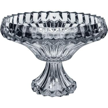 Imagem de Vaso Centro Mesa Decorativo Com Pé Eco Crystal 22x29x29cm