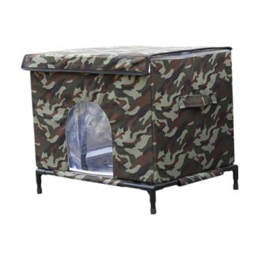 Imagem de Ｂｅｓｇａ Casa de gatos para gatos ao ar livre Cubo abrigo de gato Cama de gato Cave Suprimentos de estimação à prova de intempéries com alça de pet house