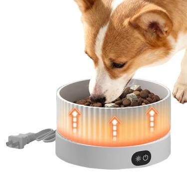 Imagem de Bebedouro Aquecido para Cães, Tigela de Água Aquecida Para Pets Com 3 Níveis, Prato Térmico Para Cães Beberem, Uso em Casa Apartamento Viagem Fazenda Inverno Interior