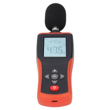 Imagem de Cryfokt Medidor de Decibéis Portátil, Testador Spl Com Tela Lcd Retroiluminada para Casa, Fábrica, Medidor de Nível de Som 30-130db para Comunidade Doméstica