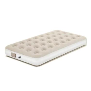 Imagem de Colchão Inflável Solteiro Confortável 190x95x25cm com Bomba Elétrica Inclusa,Bolsa para Camping e Hospedagem Convidados