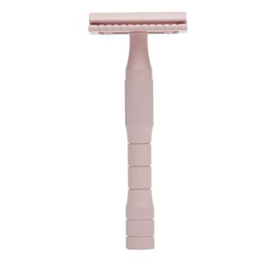 Imagem de Navalha de segurança, lâmina única, feita de latão, de longa duração e sustentável - rosa