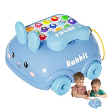 Imagem de Finque o telefone, o brinquedo do telefone de conversa,As crianças fingem com rodas - Aprendendo brinquedos, estilo de coelho, jogo de jogo, diversão para a educação para a educação inicial