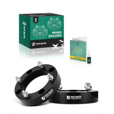 Imagem de YHTAUTO Espaçadores de roda de 4 x 156 mm de 3,8 cm para Polaris RZR, Magnum, Predator, Ranger, Sportsman, Xplorer, Yamaha Banshee, Blaster, Espaçadores de pneu Moto Raptor 131 mm furo do cubo 4 pinos 2 peças adaptadores pretos