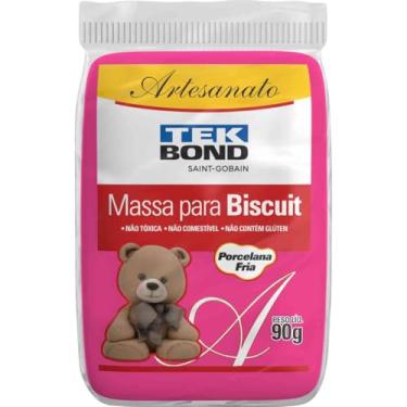 Imagem de Massa de Porcelana Fria, Tekbond, Biscuit, 90 Gramas, Pink, Caixa com 6