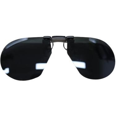 Imagem de XIYANGYANG Óculos de sol polarizados de encaixe para óculos de grau, proteção UV400, lentes leves e antirreflexo, Preto, 55mm