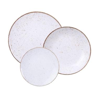 Imagem de Jogo De Pratos Rústico 12 Peças Porcelana Tramontina