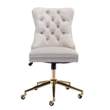 Imagem de Cadeira de escritório multifuncional ajustável com assento de rodas com suporte para encosto, cadeira ergonômica para computador, cadeira giratória para jogos, cadeira de balanço confortável para