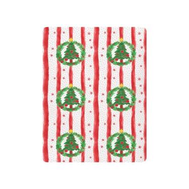 Imagem de Wassud Lençóis de berço com listras de árvore de Natal (2) capas de colchão de berço respiráveis, 68 x 99 cm, lençol de bebê neutro para meninos e meninas, pacote e brincadeiras