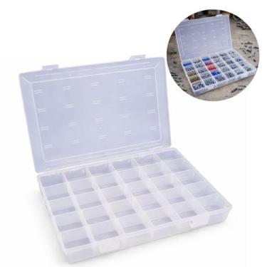 Imagem de Caixa Organizador Divisórias Resistente Transparente Multiuso - São Be