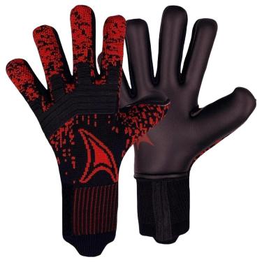 Imagem de Luva Goleiro Three Stars Life Knit Preto e Vermelho-Masculino