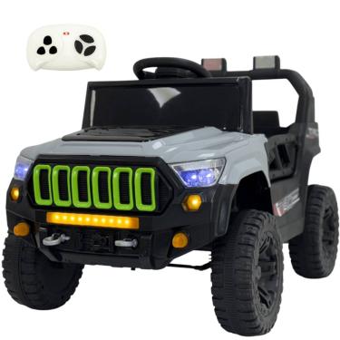 Imagem de Carro Eletrico Bang Toys Jipe Titan XR Cinza 12V Controle Remoto