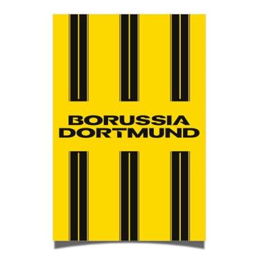 Imagem de Desert Cactus Pôster Borussia Dortmund FC BVB Alemão Alemanha Die Schwarzgelben Futebol 28 x 43 cm Decoração de escritório Decoração Oficial Fan Gear (28 x 43 cm, Versão P)