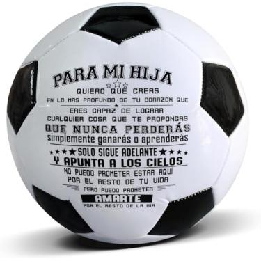 Imagem de Oneress Para Mi Hija mensagem espanhola bola de futebol motivacional presente gravado dos pais lembrança de aniversário emocional para ela Y594