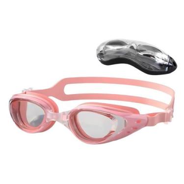 Imagem de Kit Óculos Natação Profissional com Estojo Infantil - Hero Band, Rosa