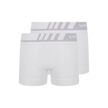 Imagem de Kit com 2 Cuecas Infantil Boxer Lupinho 136-001, Branco, M