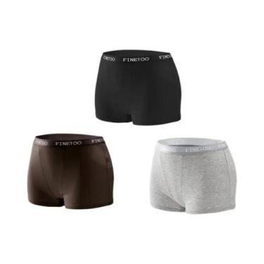 Imagem de Calcinhas Esportivas Femininas De Algodão Sem Costura 3 Peças Cores Só