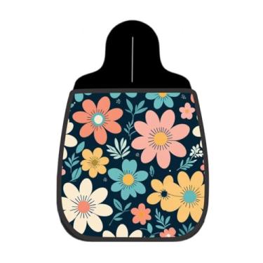 Imagem de Lixeira De Carro Organizador Lixinhocar Floral Colorido Retrô