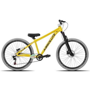 Imagem de Bicicleta Aro 26 Absolute Nero 5 Single Freio a Disco Hidráulico,Amarelo 2 Flame
