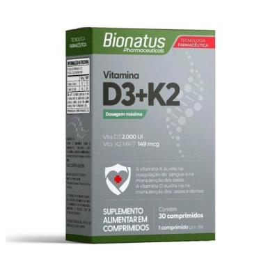 Imagem de Vitamina D3+K2 30 Comprimidos - Bionatus