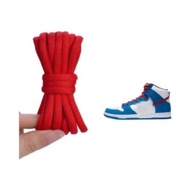 Imagem de Cadarços Ovais Para Tênis, Sapatos De Corrida, Meias Redondas, Par - o