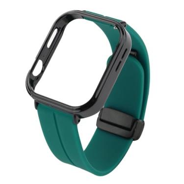 Imagem de Generic Assista a Pulseira Com Tampa Protetora, Pulseira de Silicone Dobrável Magnética Fit Fit 3 Acessórios de Reposição Redundados (DO Verde)