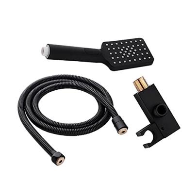 Imagem de Chuveiro quadrado de chuva, chuveiro de mão, ajuste de banheiro, suporte de chuveiro, economia de água, portátil, 3 modos, interruptor pulverizador