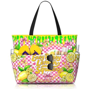 Imagem de Koctwin Bolsa grande de praia, impermeável, à prova de areia, leve, feminina, Beach-12, Large