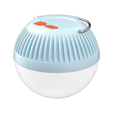 Imagem de Lanterna de Acampamento LED Recarregável com Gancho para Pendurar Luz Portátil Casa Escritório Emergência 3 Modos Power Bank Carregamento USB Solar Lembrete Bateria