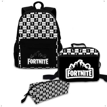 Imagem de Kit Mochila Bolsa Escolar Com Lancheira Térmica E Estojo Personalizado